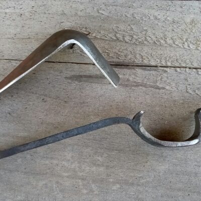 Forged Iron Flintlock Fowler Trigger Guard and Buttplate