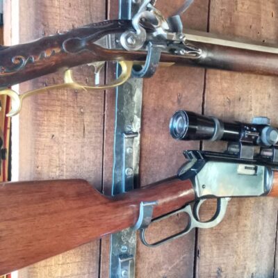 Hand Forged Iron Gun Rack